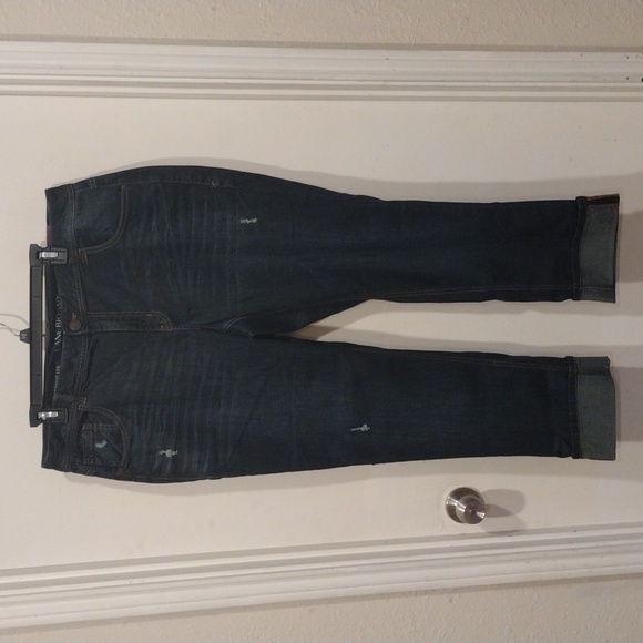 Lane Bryant Denim - NWT Lane Bryant Dark Wash Cuffed Straight Leg jeans  Sz 18-Casual Work Wear